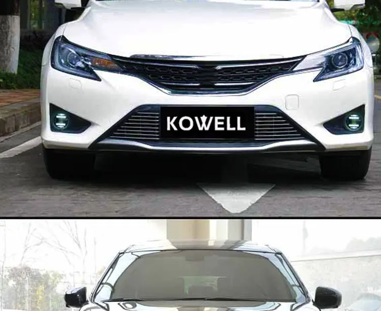 Kowell стайлинга автомобилей противотуманных фар для toyouta Camry Corolla Vios Горец RAV4 СИД DRL дневные Бег свет Автомобильные Интимные аксессуары