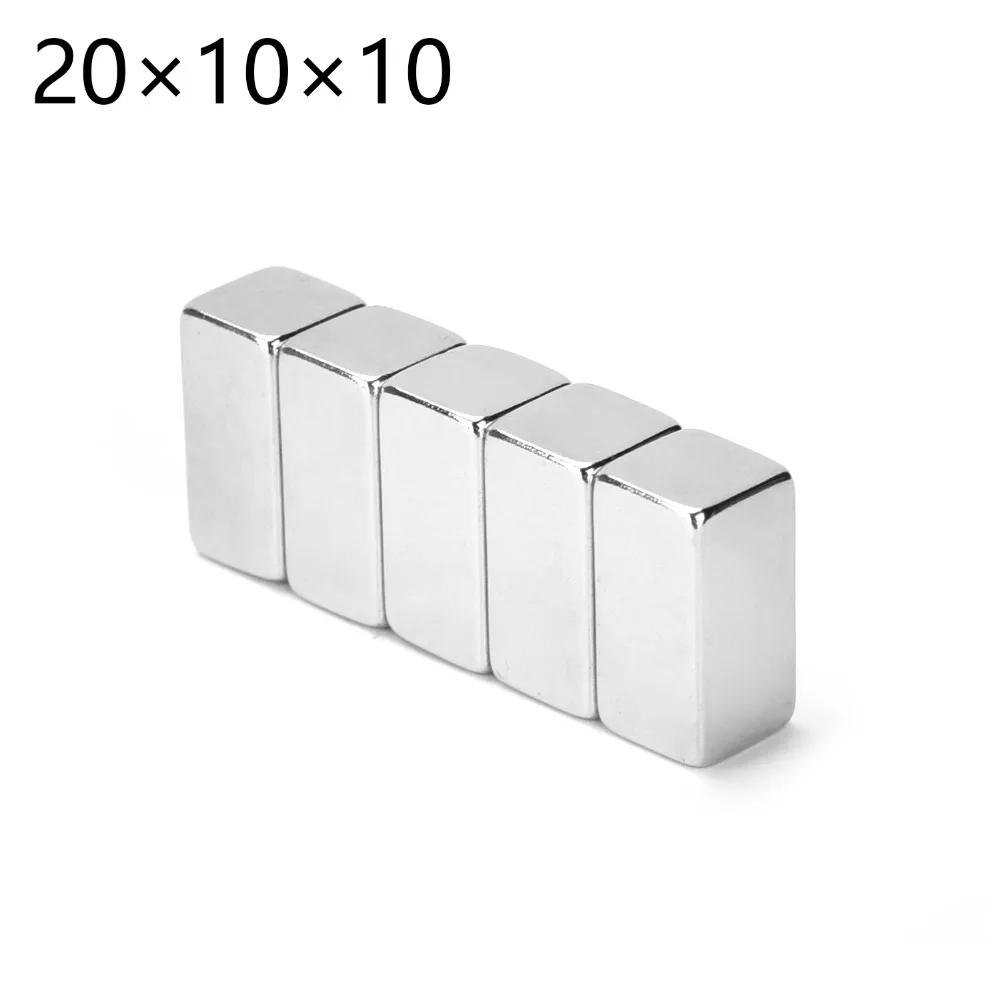 

1PC Super Strong Block Magnet Rare Earth Neodymium Craft Fridge Neodymium Magnet Permanent Magnet N35 20 x 10 x 10mm