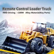 Высокоэффективный сплав версия большой RC инженерный грузовик г 2,4 г 60 минут винтовой шпиндель мощность электрорик бульдозер с дистанционным управлением