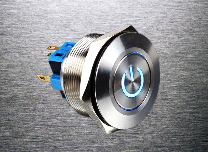 40MM Stainless Steel Metal Momentary Waterproof Doorbell Bell Horn LED Push Button Switch Car Auto Engine Start PC Power Symbol 40MM Stainless Steel Metal Momentary Waterproof Doorbell Bell Horn LED Push Button Switch Car Auto Engine Start PC Power Symbol