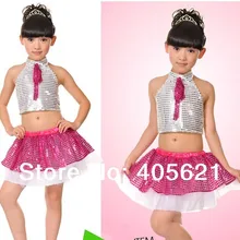 10 компл./лот платья с лямкой на шее, с блестящим галстуком-мoдeли принцeссы Тюлевое платье с юбкой, Детская танцевальная одежда для представлений сценический костюм, одежда