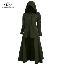 Bella philosophy шнурок размера плюс с капюшоном ребристый свитер женский длинный рукав высокий низкий женский свитер-пуловер джемперы