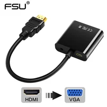 HDMI to VGA Cable Male to Famale Digital to Analog Cable 1080P VGA Video Audio Converter