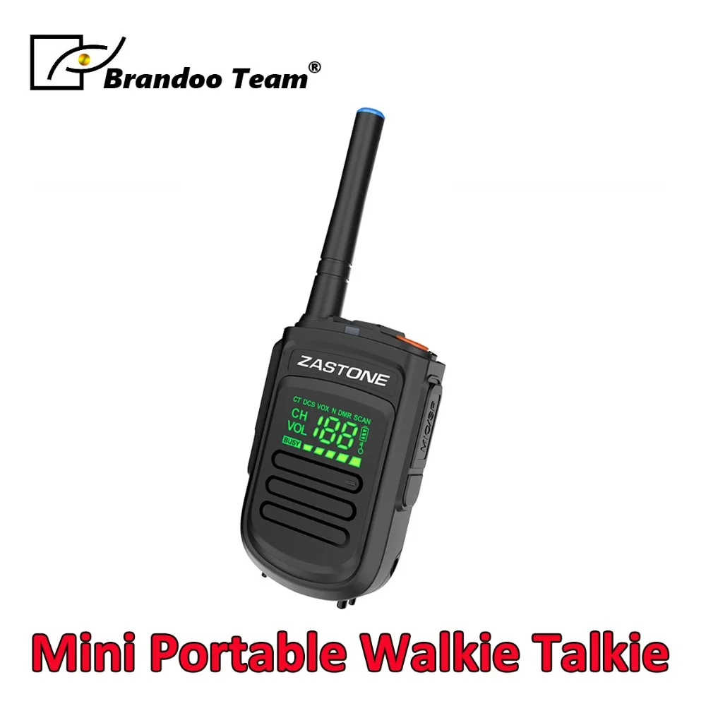 

Mini Walkie Talkie UHF 400-470MHz 2W 1500mAh Digital Two Way Radio HF Transceiver Radio