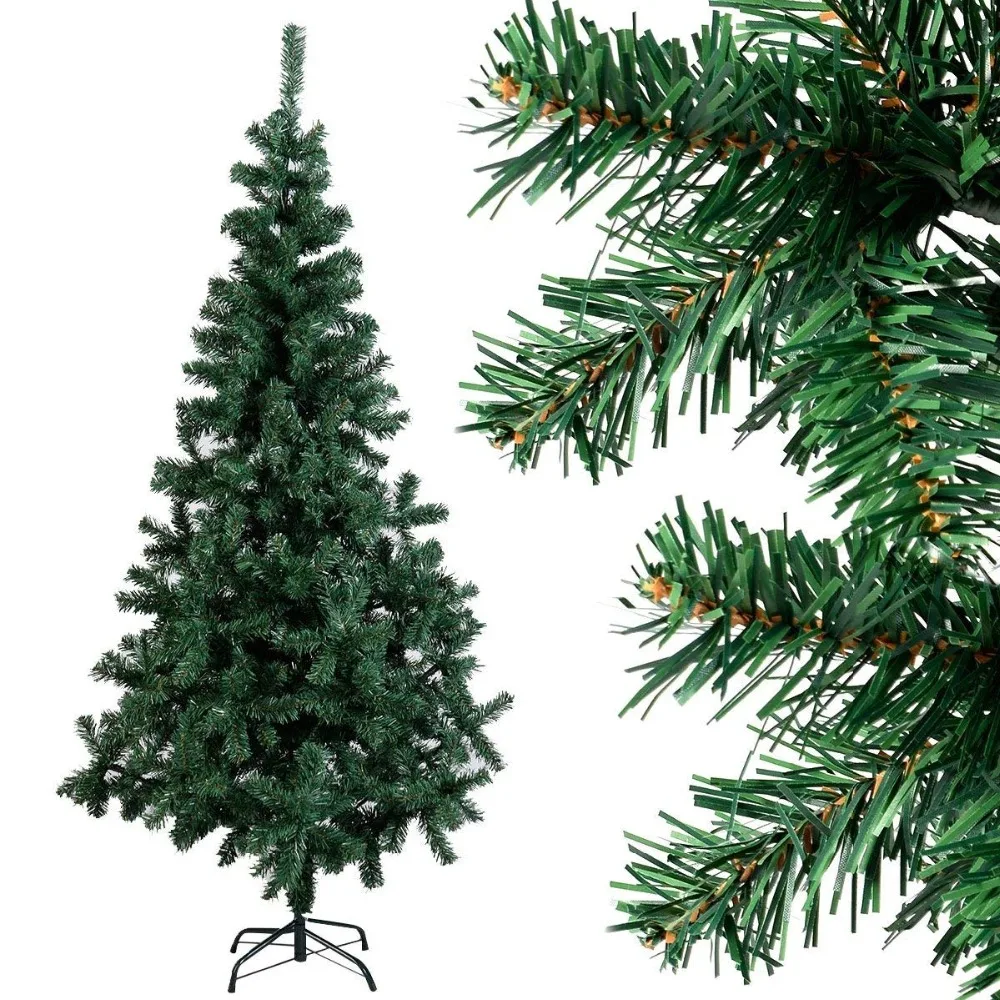 

Arbol de navidad artificial barato desmontable con soporte base para Navidad fiesta 1.5M CM19721
