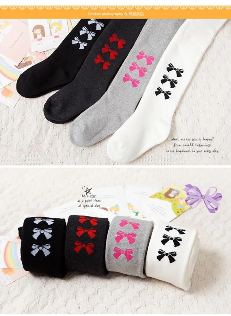 Girls Baby Tights Winter Girls Pantyhose Baby Warm Cotton Butterfly Pantyhose 6