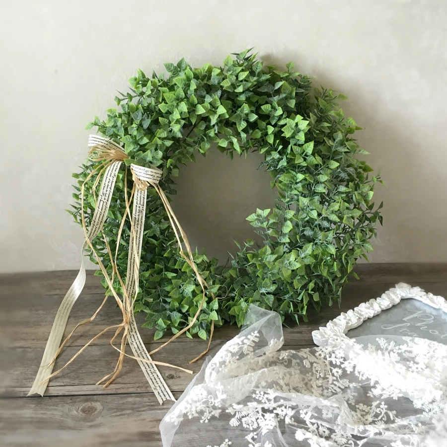 Artificial plant Door lintel Flower Mirror Flower garland wreath