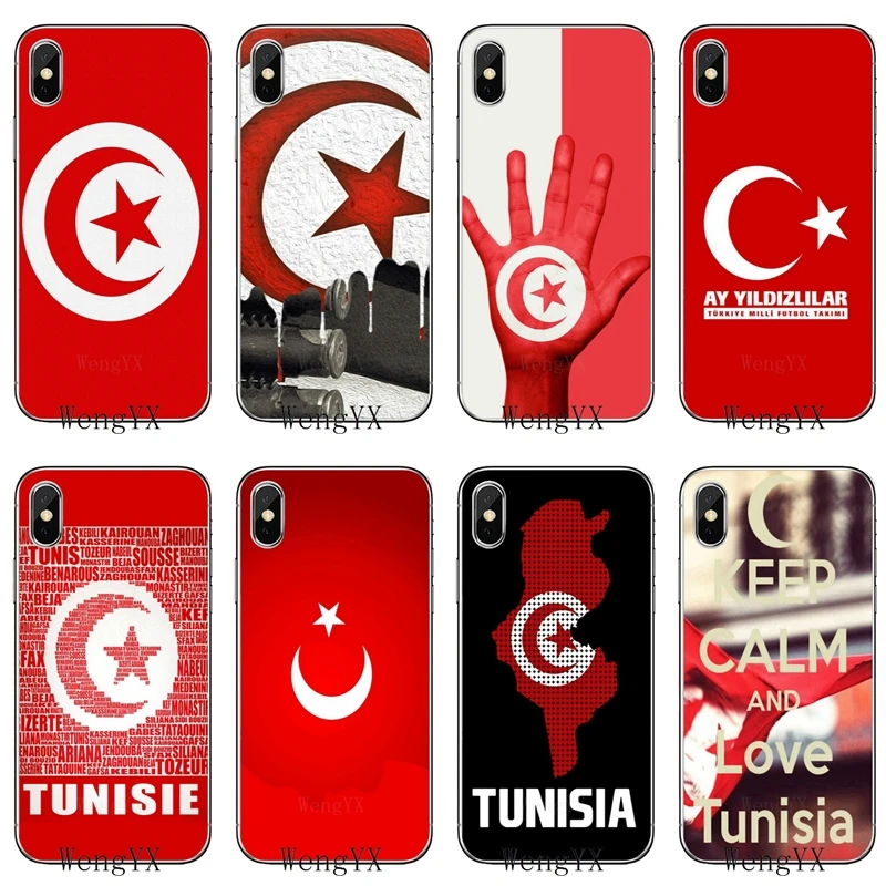 

slim tpu Soft Accessories phone cover case For Apple iPhone X XR XS Max 8 7 6s 6 plus SE 5s 5c 5 4s 4 Tunisia Flag Map fahion