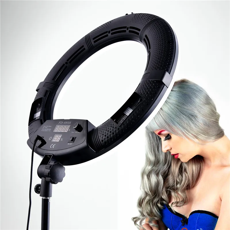 

Tycipy 18" LED Ring Light Adjustable Remoteable Bi-color Photography Camera Studio Video Light Ring Lamp With LCD Selfie Light