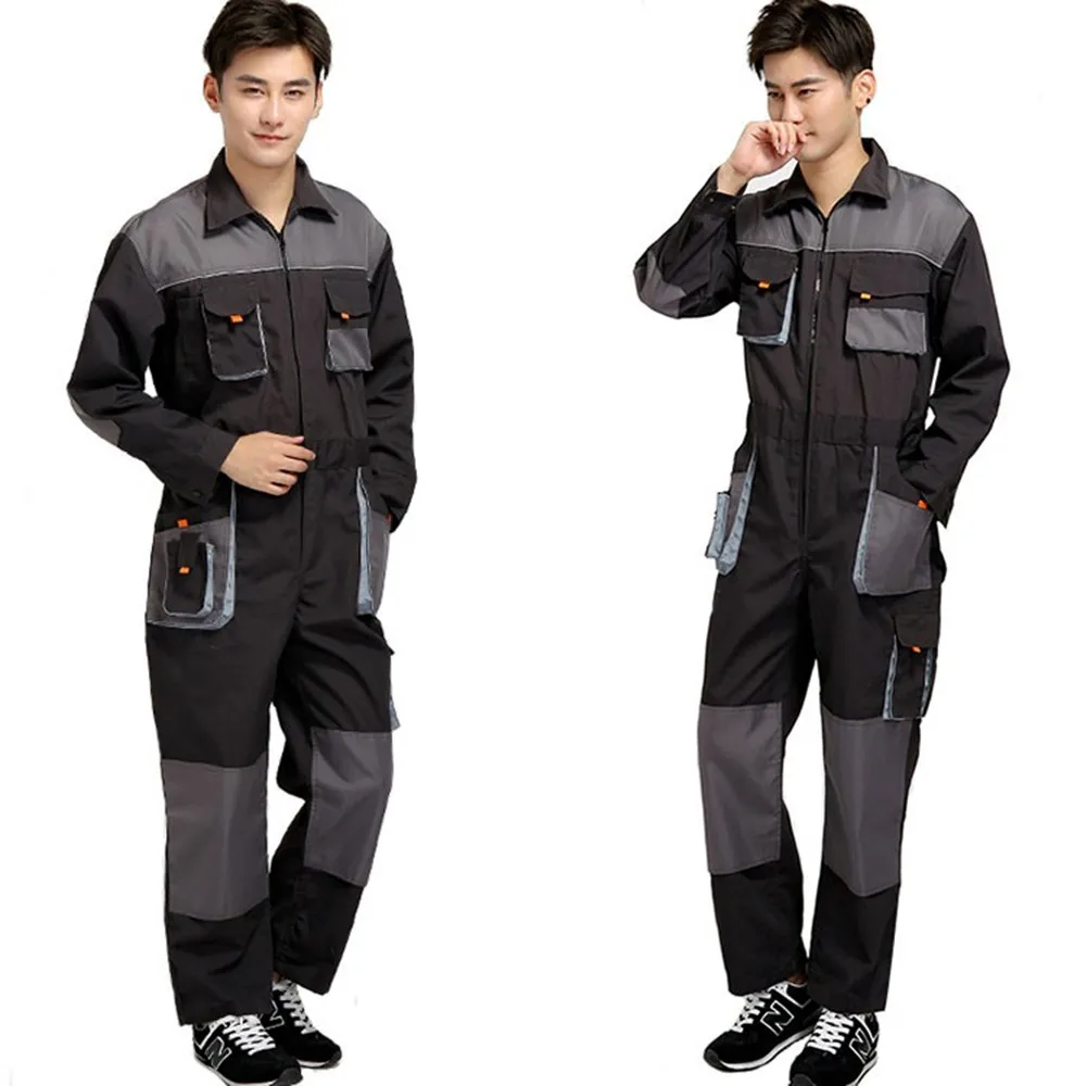 CCGK bib overalls men work coveralls protective repairman strap jumpsuits pants working uniforms plus size sleeveless coverall588544