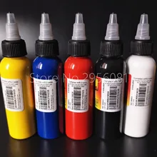 5 шт. чернила татуировки перманентный макияж Пигмент смешанные цвета набор чернил для тату 60 мл(2 унции) тату роспись по телу набор