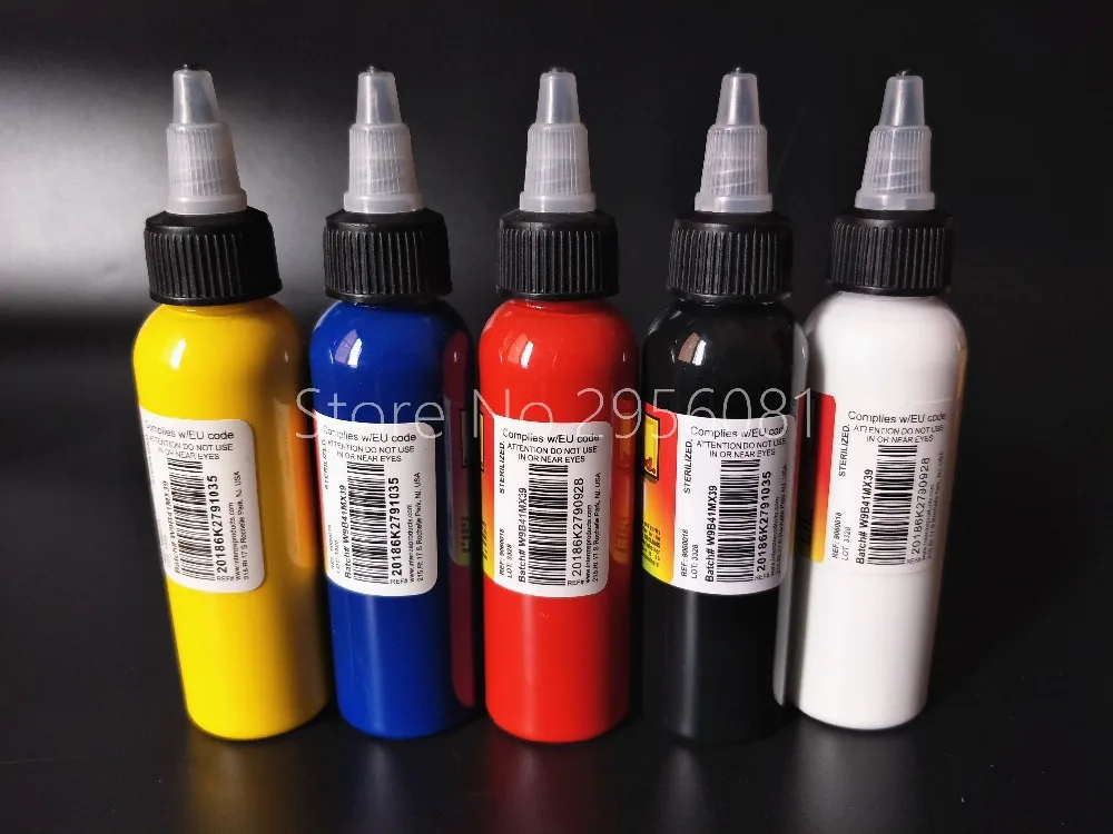 5pcs tattoo ink permanent makeup pigment mix colors tattoo ink kit 60ml