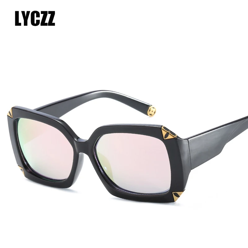 LYCZZ Brand Anti-glare Driving Sunglasses 2019 Retro Summer Leisure Shade Eyewear Anti-UV Oversize Sunglass gafas de sol hombre