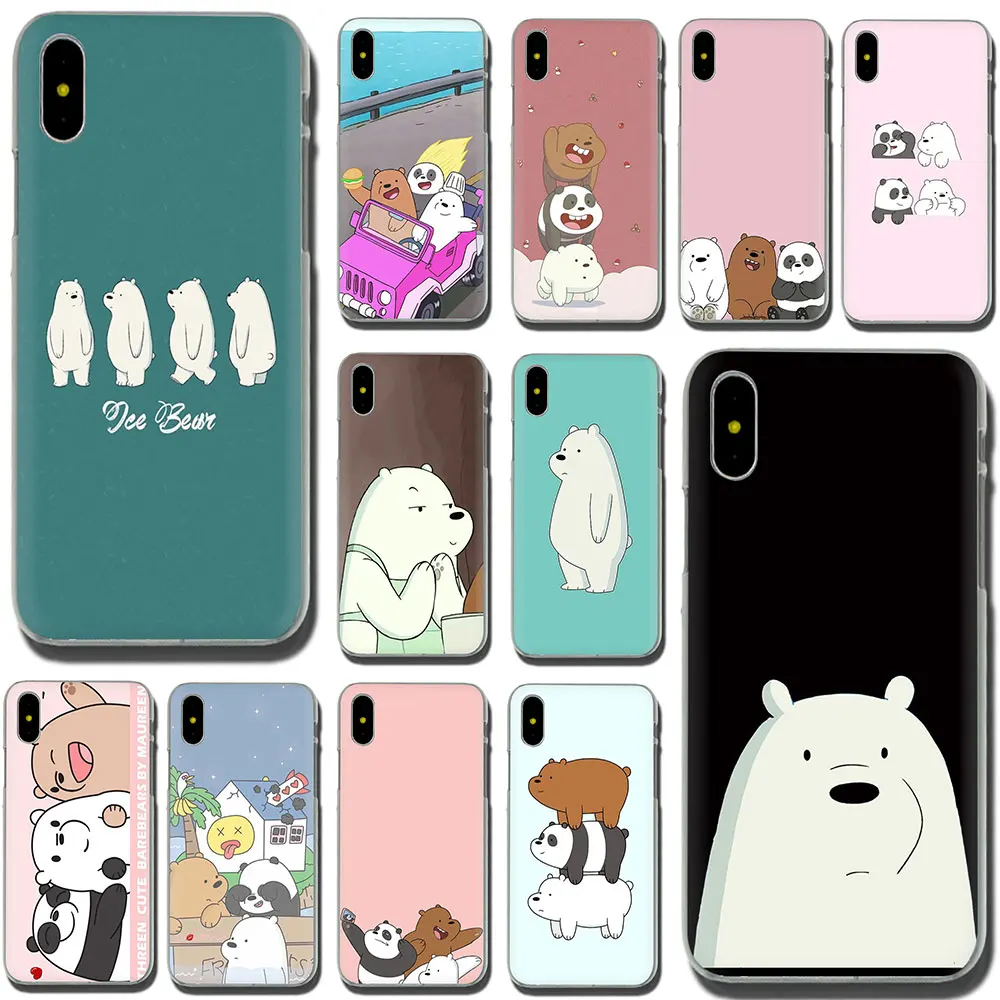 

Cute Cartoon We Bare Bears brothers funny Hard phone cover case for iPhone 11 Pro 6 6S Plus 7 8 Plus X XS XR XS Max