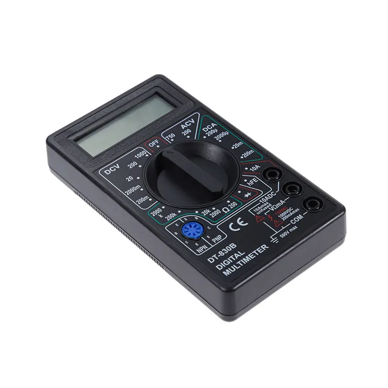 Portable Mini Digital Multimeter Tester AVO Meter AC DC Ohm Voltmeter Ammeter Professional LCD Test Leads LCD Digital Multimeter