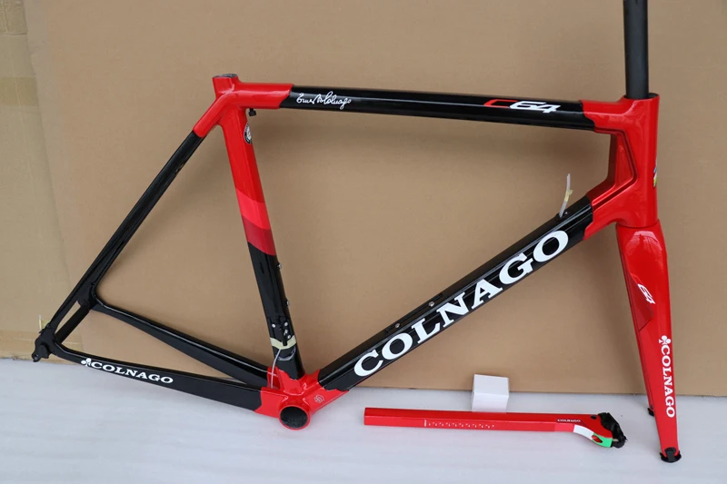 Discount C649 Colnago C64 carbon bike frame T1100 carbon road bicycle frame glossy finish black red with white decal 1 Discount C649 Colnago C64 carbon bike frame T1100 carbon road bicycle frame glossy finish black red with white decal 1