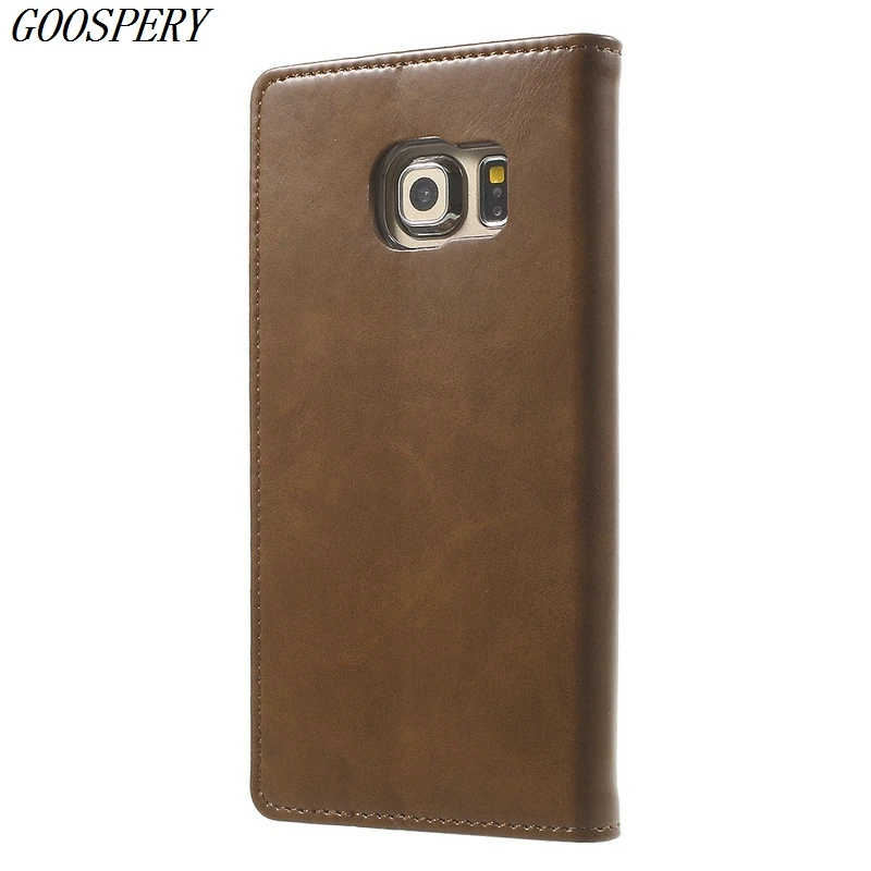 Mercury Goospery Blue Moon Флип PU кожаный чехол телефона для Samsung Galaxy S6 край G925 G925F G925FQ G925A G9250 5.1
