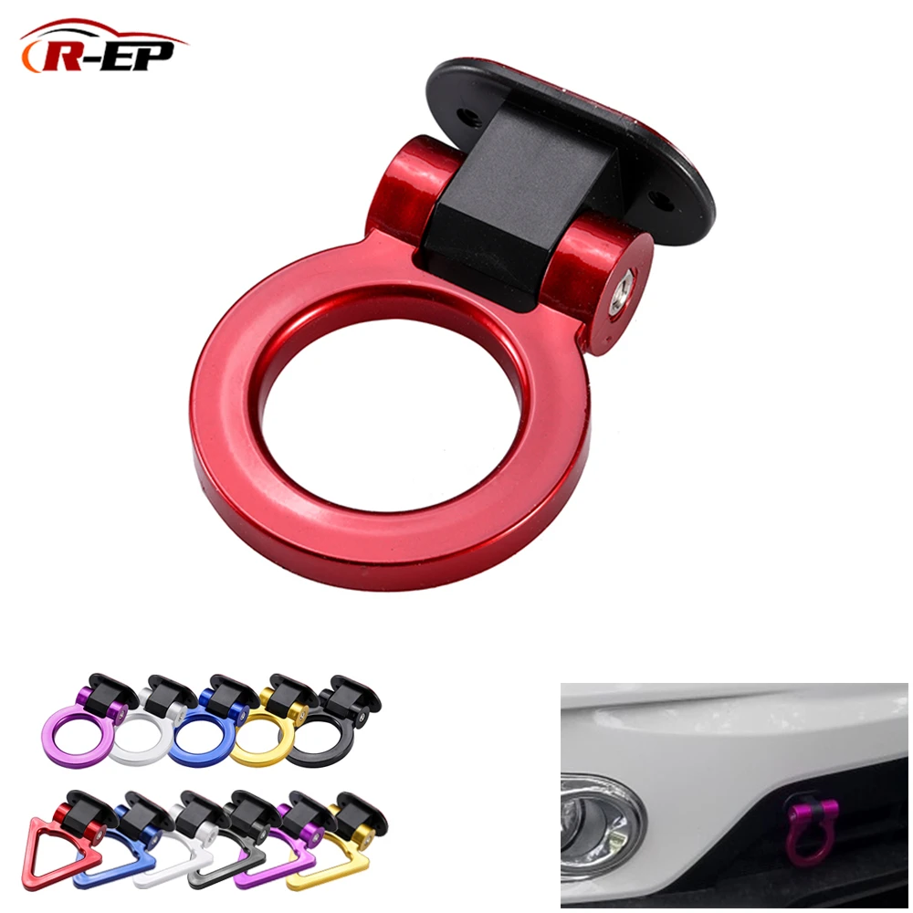 DTOUCH Racing IS-07230 Universal ABS Purple Bumper Car Sticker Adorn Car Dummy Tralier Tow Hook Kit Car Series of Exterior Auto Accessories 