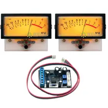 2pcs TN-73 VU Meter Head Amplifier DB Meter Power Discharge Fat Table Backlight w/ 1pcs TA7318P VU Meter Driver Board