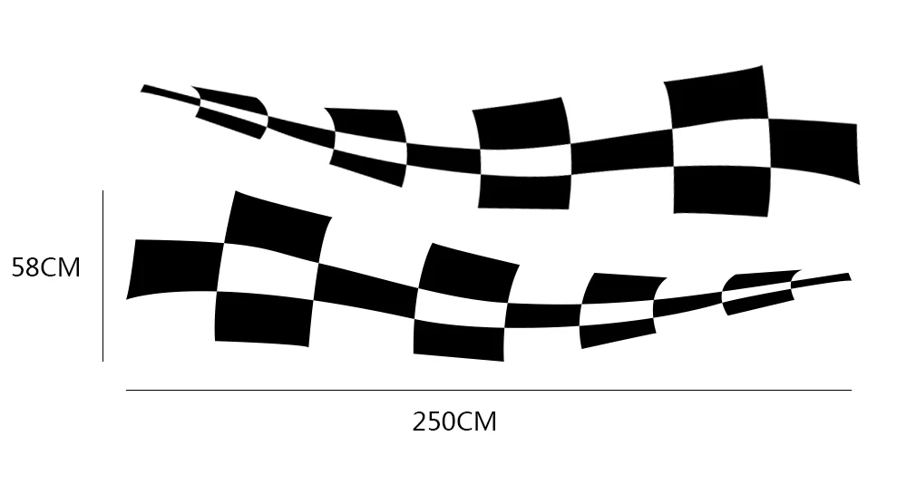 2 шт., 250 см x 58 см, стильные автомобильные наклейки, автомобильные наклейки с длинными боковыми полосками, виниловая пленка для автомобиля, сделай сам, наклейки, тюнинг автомобиля, аксессуары