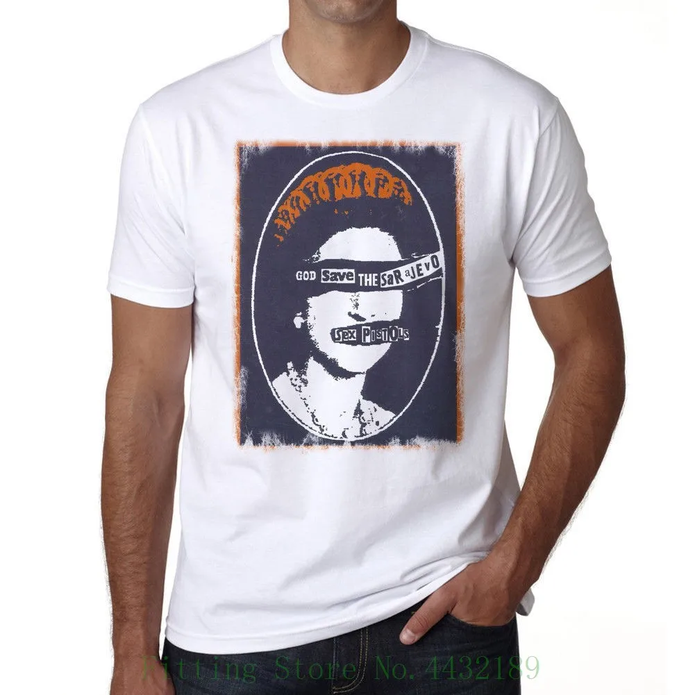 

God Save The Sarajevo Tshirt , Hommes Tshirt Blanc , Mens Tshirt White , Cadeau Gif Popular Style Man T-shirt