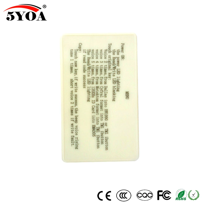 TM RFID Копир Дубликатор ручной RW1990 TM1990 tm90b ibutton DS-1990A I-Button 125 кГц EM4305 T5577 EM4100 TM кардридер