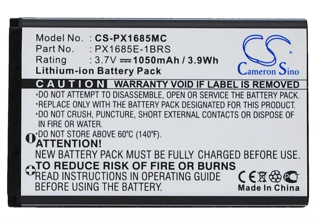 Cameron Sino For TOSHIBA Camileo S20 S20-B (p/n 084-07042L-029 PA3792U-1CAM-01 PX1685) 1050mAh | Электроника