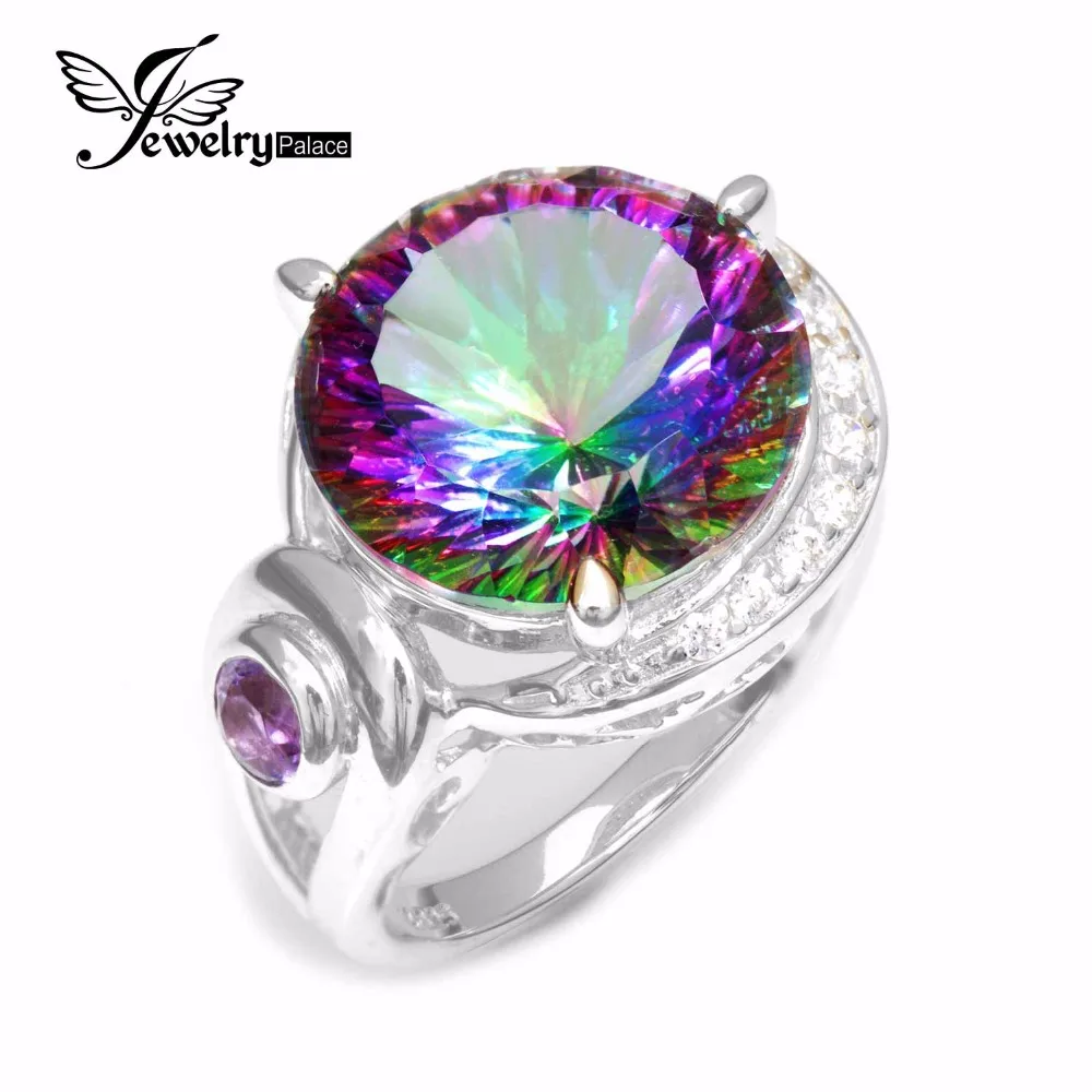 1.60 Ct Oval Red Mystic Topaz 925 Sterling Silver Men/'s Ring