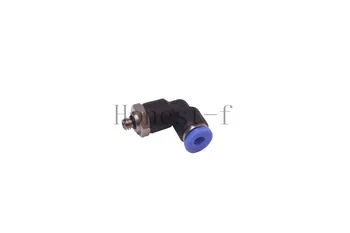 

Pneumatic Push to Connect Fitting 4mm OD Tube x 10-32 UNF Male Thread 90 Deg Elbow Coupler