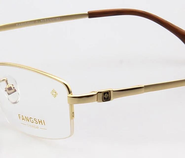 Бренд Fang Shi, оправа для очков, прямоугольная конструкция, высокая эластичность, титановая оправа для очков, очки по рецепту, 33018