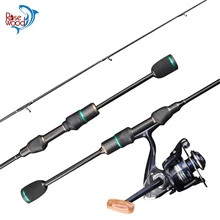 Barato super leve ul vara de pesca 1.5m 1.68m 1.8m 0.5-8g isca peso sólido superior fiação vara de pouco peso fiação vara de pesca