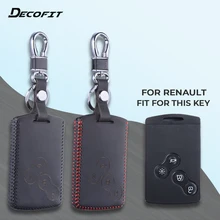 Топ Кожаный чехол для ключей Renault Megane 1 2 3 Koleos Laguna 2 3 Sandero Scenic Captur Clio Duster Fluence чехол в виде ракушки брелок