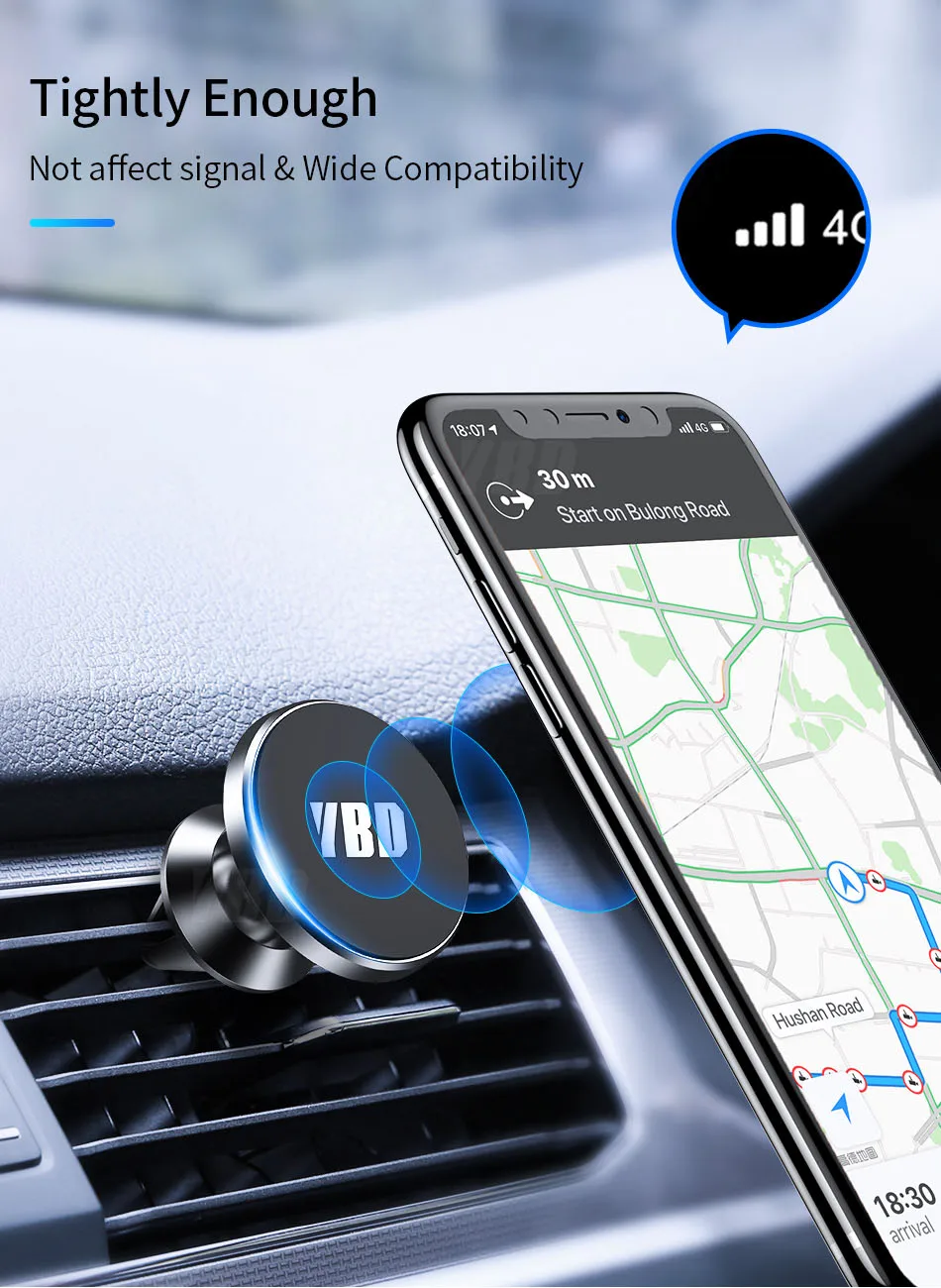 YBD Автомобильный держатель для телефона Магнитный держатель для мобильного телефона Универсальный Автомобильный держатель для мобильного телефона