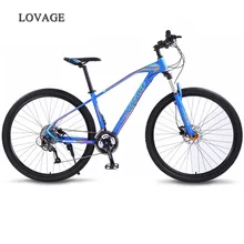 Wolf's fang велосипед горный велосипед 27 скоростей 29 дюймов дорожные велосипеды mtb bmx алюминиевый сплав жир передний и задний механический дисковый тормоз
