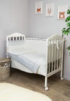 

Bed linen in crib "Thirty three Crown" 6 items