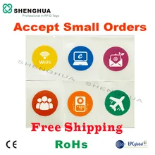 6 шт./упак. низкая цена Мобильный телефон 13,56 МГц этикетка HF RFID NFC бирка с N tag213 для nfc мобильный платеж