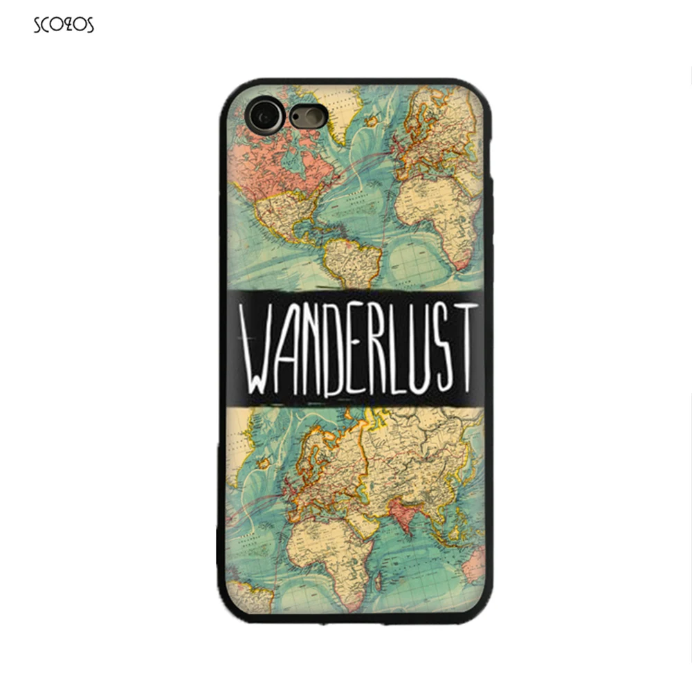 SCOZOS Wanderlust Silicone phone case soft Cover For Iphone X 5 5S Se 6 6S 7 8 Plus #ta948 |