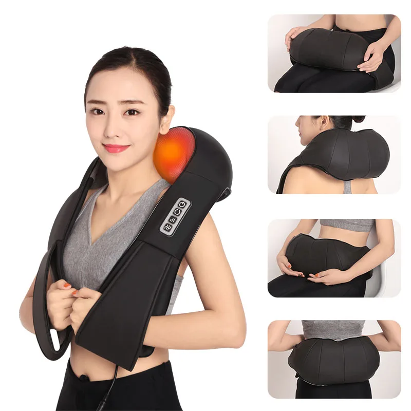 KLASVSA Electric Heating Neck Massager Shiatsu Kneading Cape Back Shoulder Pain Relief Home Acupuncture Therapy Relax Shawls KLASVSA Electric Heating Neck Massager Shiatsu Kneading Cape Back Shoulder Pain Relief Home Acupuncture Therapy Relax Shawls