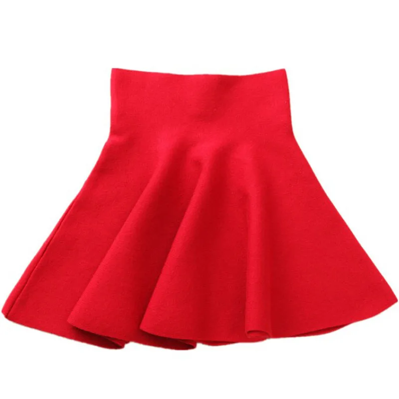 Детская однотонная трикотажная юбка для девочек; школьная детская юбка для девочек в школьном стиле; плиссированная юбка-мини для танцевальной вечеринки; летняя одежда