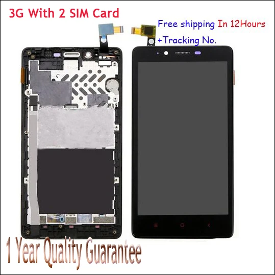 

3G or 4G With frame 5.5'' LCD Display Digitizer touch Screen panel For Xiaomi note Red rice note Hongmi note Assembly Test ok