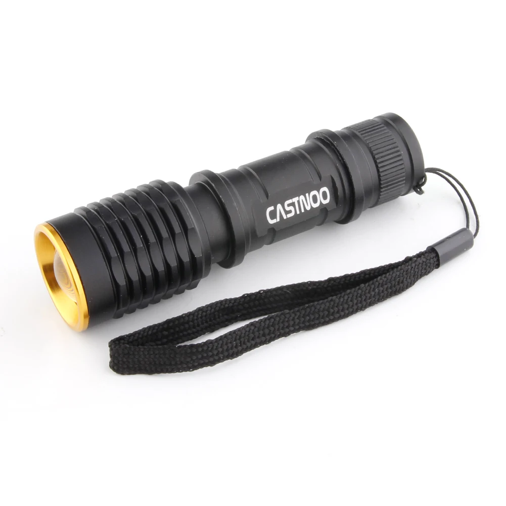Zoomable LED Flashlight Waterproof Flashlight for Mountain Road Bike