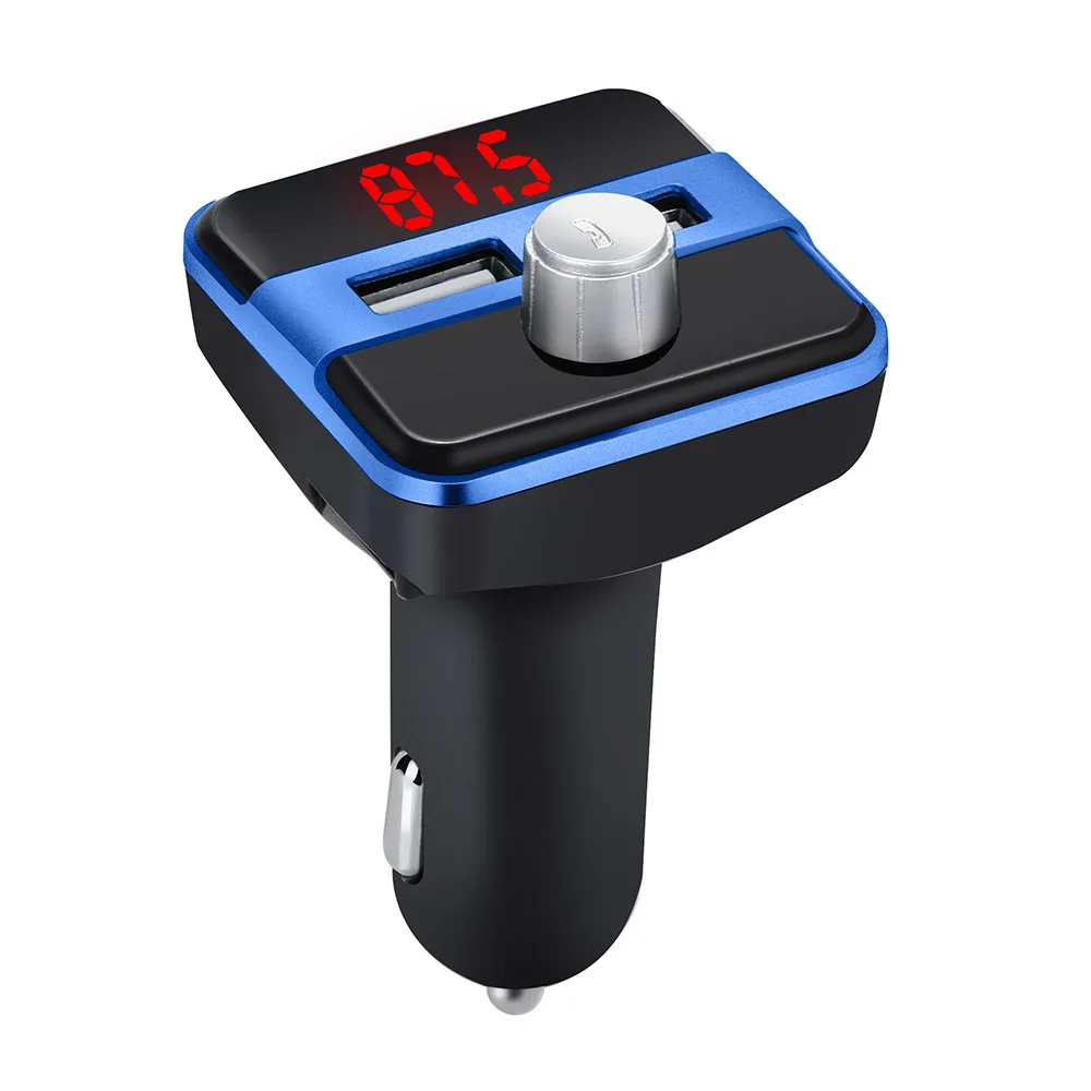 Car Kit USB TF SD Remote Wireless Bluetooth Car MP3 Player FM Transmitter Radio LCD 2 USB Hands Call Free LCD Display #Y1