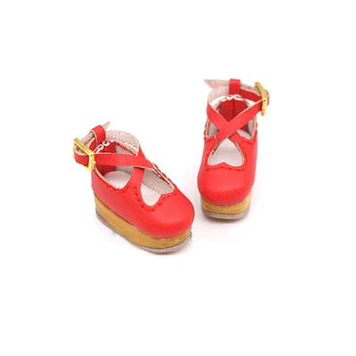 1/12 BJD обувь Angel love доступна для OB11 cu-poche Middie Blyth 1/12 BJD кукла аксессуары кукольная обувь - Цвет: Красный