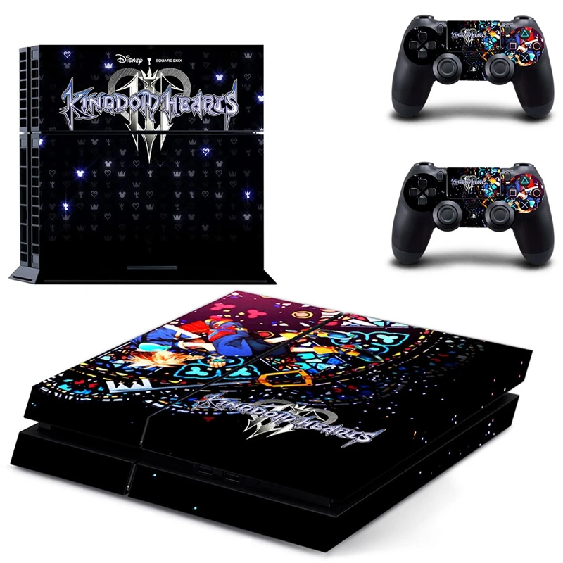 

HOMEREALLY Stickers PS4 Skin KING DOM HEARTS Sticker for Sony Playstation 4 Controller and Console Skin PS4 Accessory