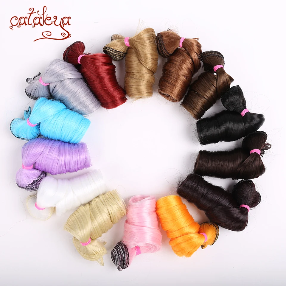 

Cataleya long curly hair 30cm*100cm bjd DIY wig for dolls