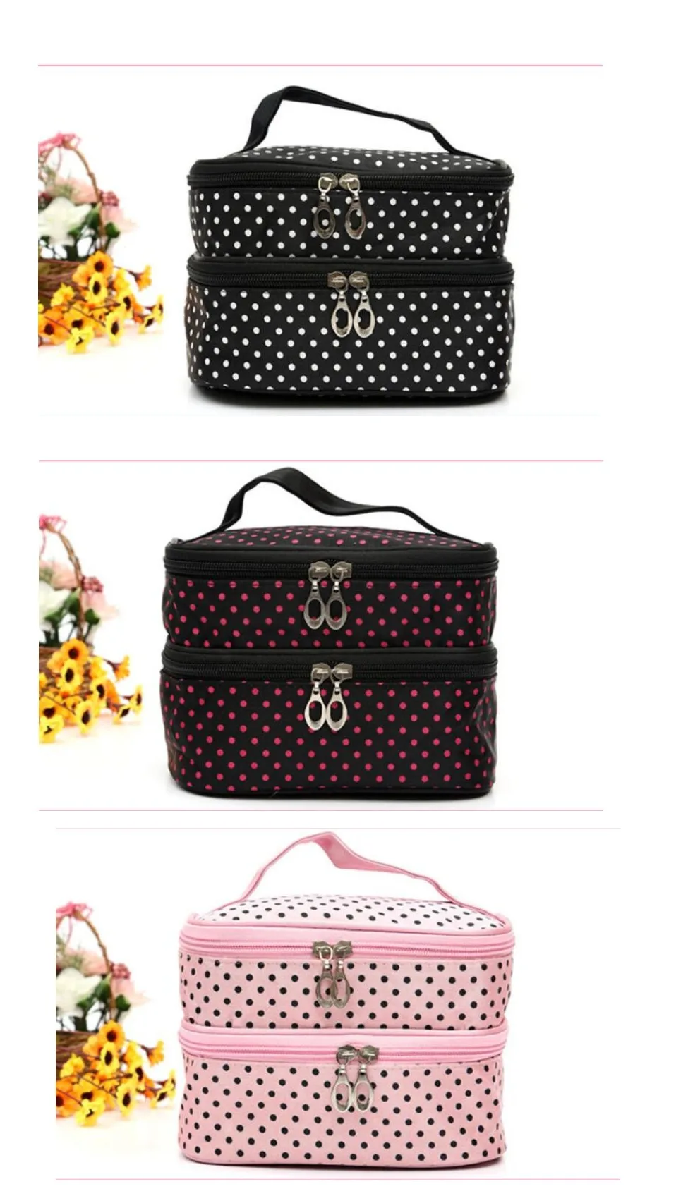 dupla maquiagem baoxiaobo dot maquiagem bolsa bolsa