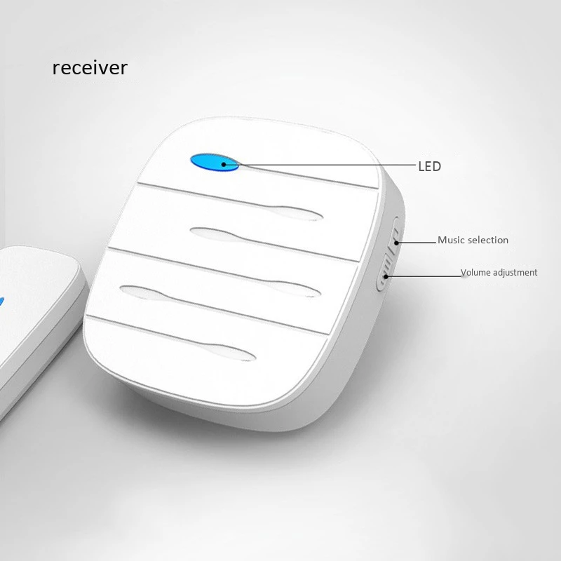 Ip55 беспроводной дверной звонок Водонепроницаемый Смарт 32 Мелодия Кольцо Дверной звонок 1 кнопка для дверных звонков + 1 приемники Vc110-220V