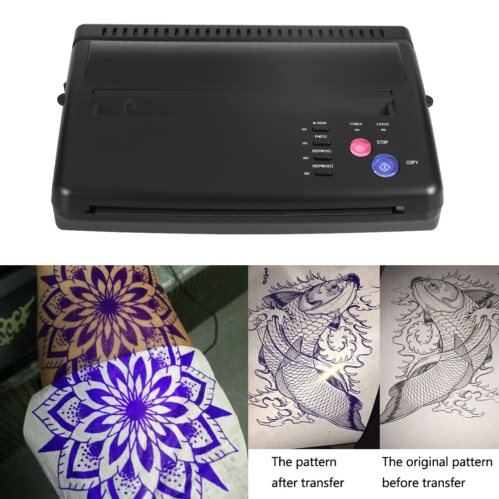 

2 Colors Tattoo Transfer Machine Printer Drawing Thermal Stencil Maker Copier for Tattoo Transfer Paper permanet makeup machine