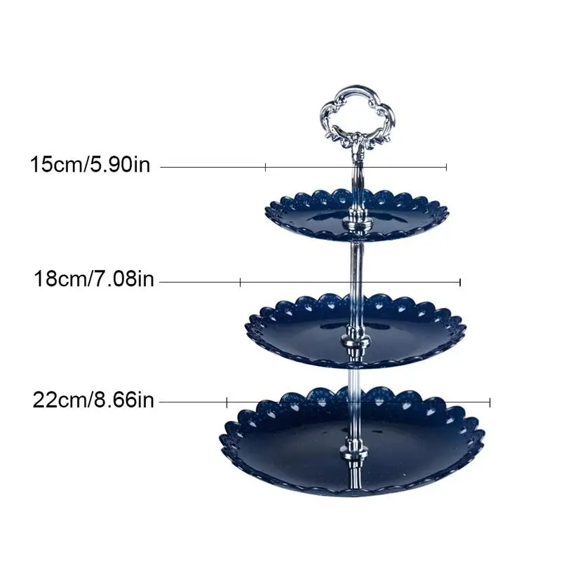 3 Tier Plastic Cake Stand Afternoon Tea Cake Stand Wedding Plates Party Tableware Shop Three Layer Rack