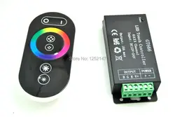 LED контроллер DC12-24V rf Беспроводной RGB касаясь СВЕТОДИОДНЫЙ Контроллер gt666 с пультом дистанционного управления для RGB лампа RGB Strip Light Модули и